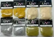 HARELINE SPIRIT RIVER UV2 FINE & DRY DUBBING / 32 PACK LOT FLY TYING FLY FISHING