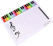 SHOWERORO Board Notes Music Teaching Tool Reusable Smooth Craftsmanship Easy to Carry
