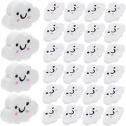 HOMSFOU 50pcs Mini Cloud Shaped Erasers Cute Fun Pencil Erasers for School Supplies for Goodie Bags and Halloween Party Favors Soft Material for Gentle Erasing