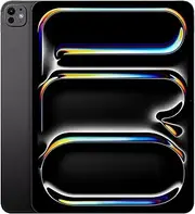 Apple iPad Pro 13-inch (M4): Ultra Retina XDR Display, 256GB, Landscape 12MP Front Camera/12MP Back Camera, Wi-Fi 6E + 5G Cellular with eSIM, All-Day Battery Life, Standard Glass — Space Black