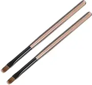 Baluue 2pcs Gradient Nail Art Brushes for Seamless Color Blending Durable Bristle Tools for Home and Effortless Gradient Effects and Easy Cleaning