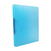 A4 Clip File Folder Transparent Candy Color Loose Leaf Binder Storage Organizer