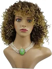 VINTORKY Curly Wig Short Synthetic Women's Hair Cosplay Wig for Daily Party Halloween