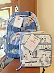 Pottery barn TOY STORY school Woody Buzz Lightyear Backpack travel+ SNOOPY Lunch