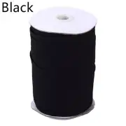 Flat Braided Elastic Band 1/4" (6mm) Black 20 yard Length-Great Quality-Shipped