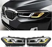 Upgrades LCI Style Adaptive LED Headlight Headlamp L R Compatible With BMW 5 Series G30 G31 LHD 2017 2018 2019 2020 Car Accessories