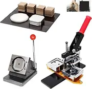 2.5in Magnet Maker Machine Kit, 63.5x63.5mm DIY Hd Button Maker Machine,Magnet Making Machine + 200 Pcs Consumables + Paper Cutter for Making Refrigerator Magnets