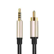 3.5mm Digital Audio Coaxial Cable Hd Rca Lotus Head Conversion Cable For Stereo Receiver Speakers Projector 3 Meter