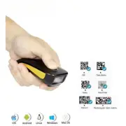 C750 Bluetooth 2D Barcode Scanner, Portable QR Bar Code Reader Scan Back Clip