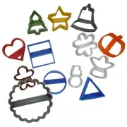 HOLIDAY THEMES LINZER JAM FILLED COOKIES SET OF 13 COOKIE CUTTERS USA PR1852
