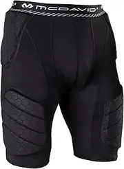 McDavid Rival Integrated 5-Pad Girdle, Durable & Breathable Padded Support with Hard-Shell Thigh Guards, Great for Football & Lacrosse (Adult)