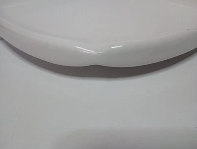 Glossy White Ceramic Large 8-1/2" Corner Soap Dish-Shelf-Tray