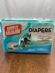 SIMPLE S Disposable Diapers M 12pk Tail Wagging Comfort