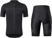 [MEFESE] Men's Bike Clothing Set Short Sleeve Breathable Cycle Jersey with Quick Dry Elastic Cycle Shorts