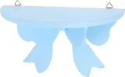 Cabilock Sturdy Wooden Floating Shelf Bow Shape Boys and Girls-Friendly Decor Room Organization