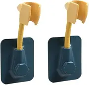 LALAFINA 2pcs Adjustable Holder Punch Sprinkler Rack for Easy Installation Durable Blue and Yellow Shower Base for Home Use