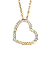 14K Diamond Necklace .10 ct.