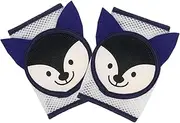 [SAFIGLE] Face Scratch Gloves Floor Mats Crawling Mat Leg Warmers Crawling Knee Pads for Boys Hand Mittens Glove Protective Gear Blue Blended