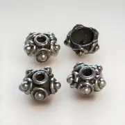 Sterling Silver Bali Bead Caps 8mm Qty:4