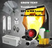 250-1000w HPS MH Magnetic Grow Light Reflector Grow Tent Hydroponics Kit System