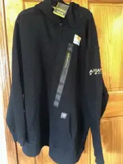 NWT Ariat Rebar Workman Full Zip Hoodie Jacket Workwear Outdoor Mens 3XLT