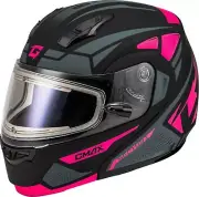 GMAX MD-04S Sector Snow Helmet w/ Elec Shield Matte Black/Pink XL M4043177