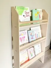 Tall Montessori Bookshelf – Toddler Bookcase - Kids Library - Montessori Wooden