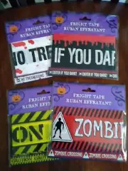 Halloween - 30' Plastic Decorating FRIGHT TAPE YOU CHOOSE