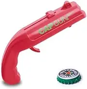 1Pcs Funny Cap Gun Bottle Opener - Creative Beer Opener with Launcher Shooter for Drinking Games, Family Party, Bar & Outdoor Barbecue (Red)