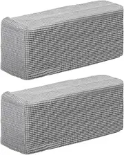 SEWACC 2pcs Elastic Armrest Covers Stretch Sofa Arm Cover Protector for Chairs Couch Armchair Fashionable Design Water Scratch Resistant for Pets