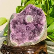 1250g Natural Amethyst Geode Mineral Specimen Crystal Quartz Energy Decoration