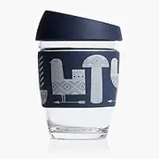 JOCO Glass Reusable Coffee Cup - Artist Series (Adrian Knott/Mood Indigo)