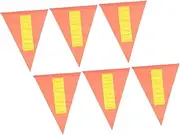 WHAMVOX 6pcs Reflective Pennant Tear-resistant Bicycle Safety Flag Bike Caution Flag Reflective Bike Flag Bicycle Safety Flags Bike Flag Cycling Flag Safety Flag