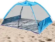 Tent for Beach,Beach Shelter Tent Sun Shade | Portable Canopy UV Protection, Easy Setup Sunshade 2 3 4 Person for Outdoor, Picnics, Fishing, Travel, Backyard
