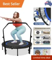 Mini Trampoline Rebounder Max Load 200KG, Fitness Trampolines with Adjustable...