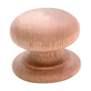 KSC5 Cupboard Knob Mushroom Wooden Screw Mahogany D48xP40mm