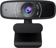 ASUS Webcam C3 1080p HD USB Camera - Beamforming Microphone, Tilt-Adjustable, 360 Degree Rotation, Wide Field of View, Compatible with Skype, Microsoft Teams and Zoom