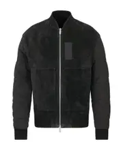 Dior Logo Patch Zip-Up Jacket IT48 black