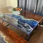 Ocean Table ,Epoxy Table, Epoxy Dining Table, Epoxy Resin Table, River Table Top