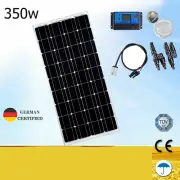 12V 350W Solar Panel Portable Kit Mono Fixed Home Battery Charging Power Source