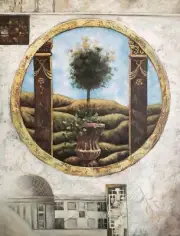 Tree in Stone Vase - 30x40 100% Hand painted Oil Painting on Canvas