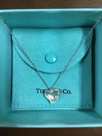 在飛比找Yahoo!奇摩拍賣優惠-TIFFANY&CO.925純銀心型愛心項鍊