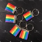 六色彩虹鑰匙圈 10個一組「360元」婚姻平權 六色彩虹 同志 彩虹鑰匙圈 同性婚姻 彩虹旗  同志大遊行 同婚