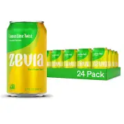Zevia Zero Sugar Soda, Lemon Lime Twist, 12 Oz Cans (24-Pack) – Naturally Sweete