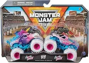 Monster Jam, Official Sparkle Smash Vs. Sparkle Smash Die-Cast Monster Trucks, 1:64 Scale, Kids Toys for Boys Ages 3 and up