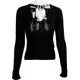 日本品牌Jill Stuart Beauty 吉麗絲朵黑色長袖針織衫 M號 W-S-L-D01