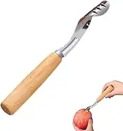 Corer Tool Kitchen,Multi-Function Stainless Pitter - Multifunctional Manual Fruit Corer with Anti-Slip Wood Handle for Quick Cooking Salad Prep Juicing Canning