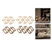 Wooden Wine Rack,Freestanding Wine Organizer Display Shelf,Stackable,Tabletop