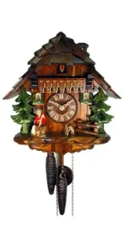 Cuckoo Clock Black Forest House with Goatherd 1.0319.01.C NEW