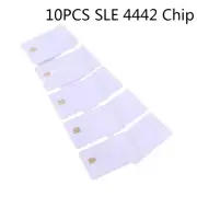 10PCS SLE 4442 Chip with Hico Magnetic Stripe Contact IC Card 2 in 1 Blank PVC I